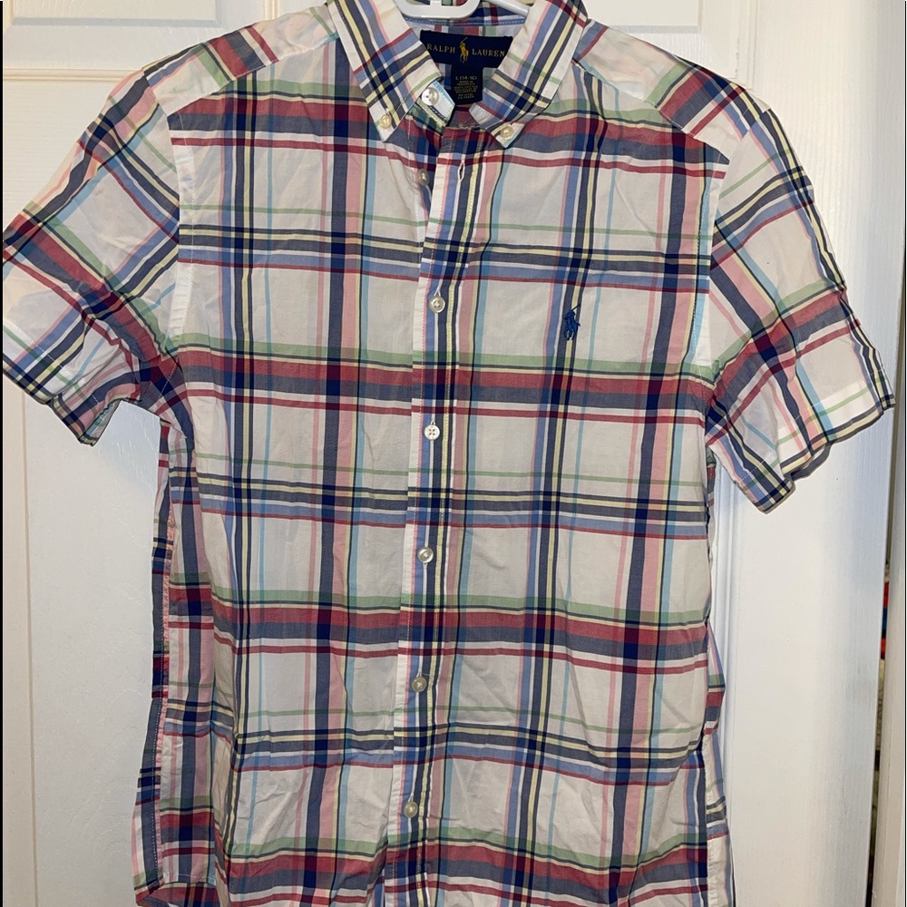 Button down large shirt.